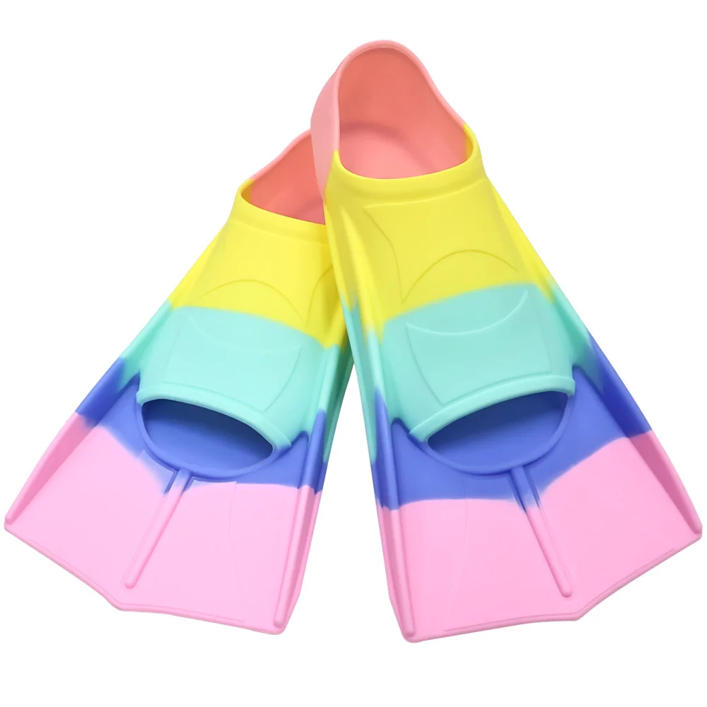 Silikon Flossen Schwimmen Training Schnorchel Kurze Tauchen Flossen Frosch Schuhe Männer Frauen Professionelle Brustschlag Freeschnorchel Schwimmen – Detail 15