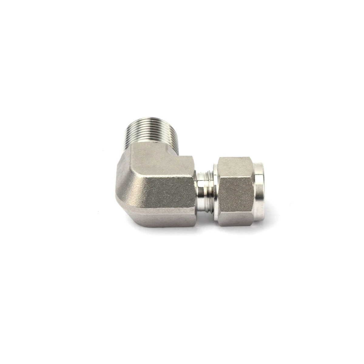 Stainless Steel Double Ferrules Connects Male Thread Male Elbow Elbow Joint