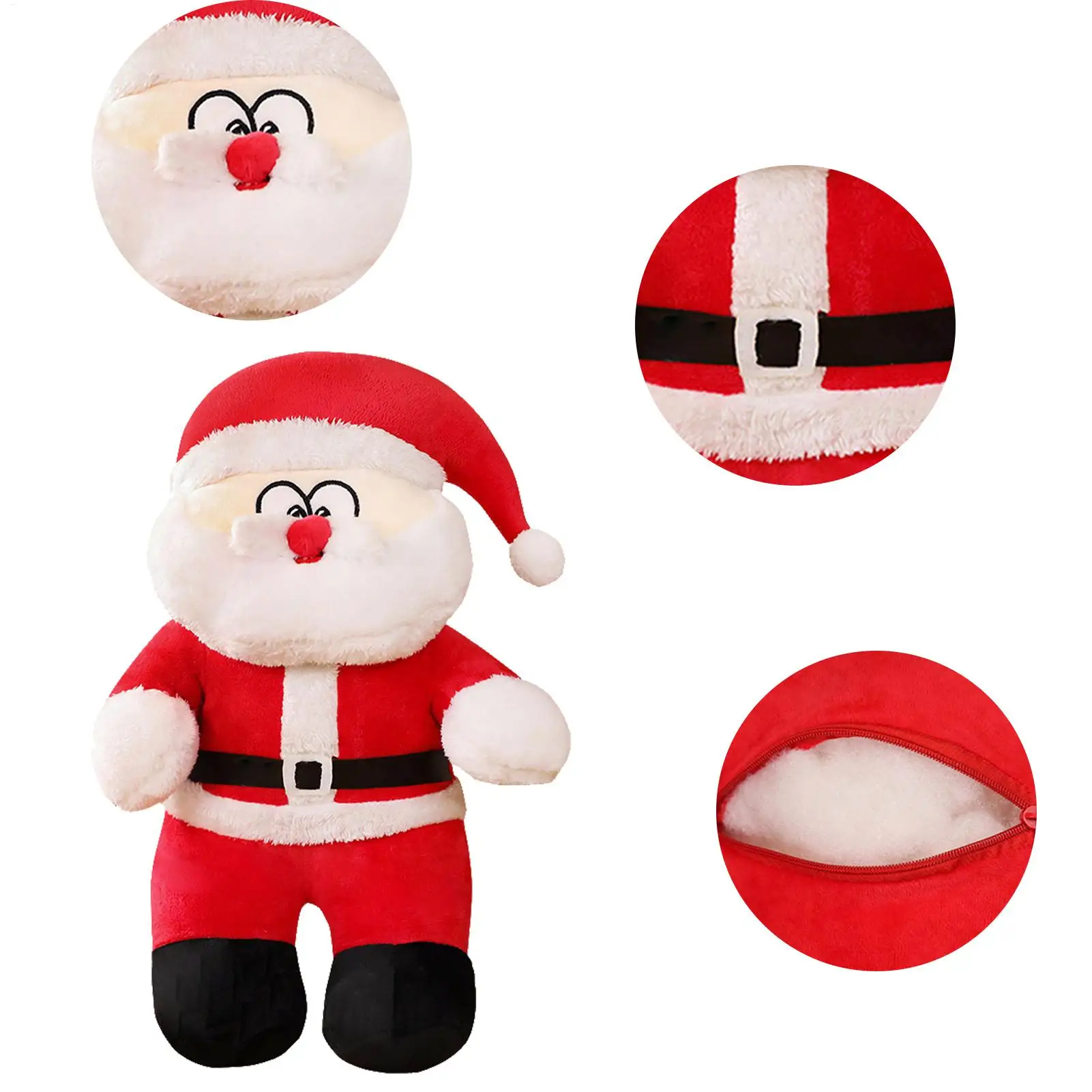 Papai noel boneca de pelúcia brinquedo de natal decoração huggable boneca de natal para crianças festa sala de aula reunião quarto casa escola