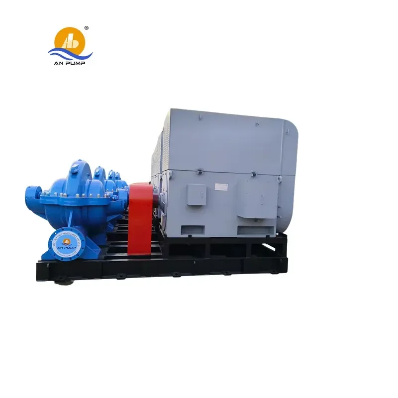 custom High Capacity Double Suction Single Stage 2500GPM 6KV 10KV Split Case Fire Pump