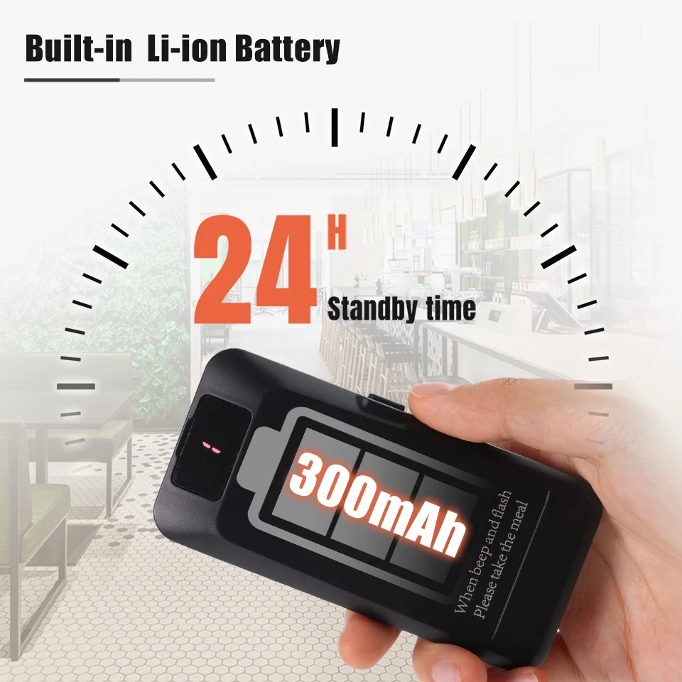 Retekess TD157P مطعم النداء نظام الاتصال اللاسلكي 24 كوستر الجرس جرس استقبال 800 متر المسافات لشاحنة الغذاء مقهى بار