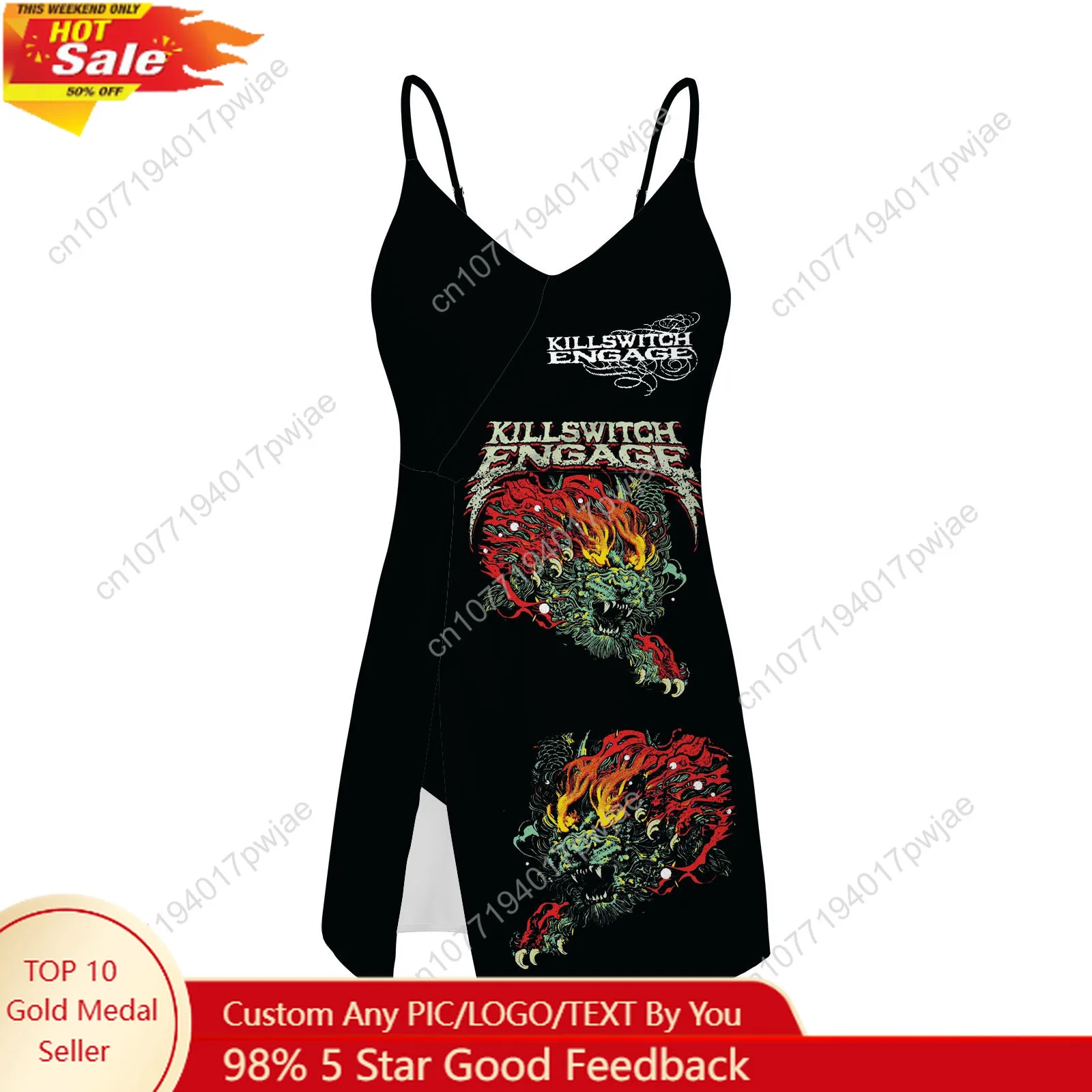 

Rainbow Rising Band Sling Dress Swimsuit Womens Bathing Suits Fashion Swimwear Pool Party Beach Bikini Custom Made Beachwear