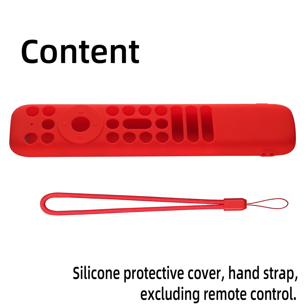 Remote Control Case Silicone Remote Control Cover Protector with Lanyard Shockproof Anti-Slip for TCL RC902V FMR1 FMR2 FMR4