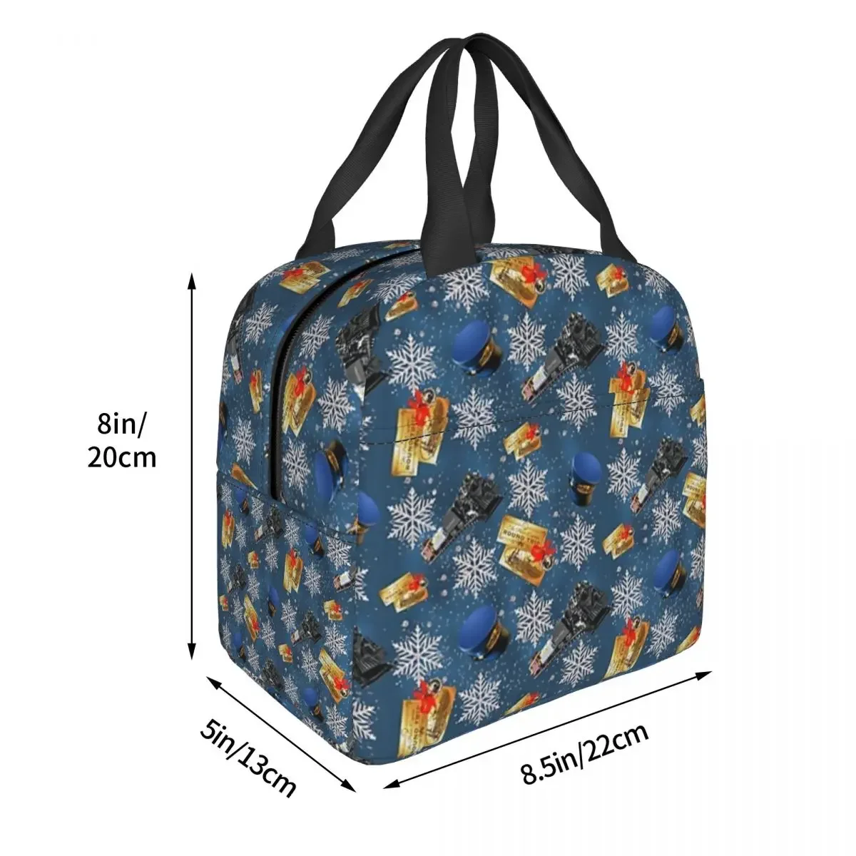 The Polar Express Lunch Bags Insulated Bento Box Portable Lunch Tote Resuable Picnic Bags Cooler Thermal Bag for Woman Girl