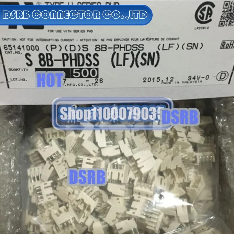 

50pcs/lot 100% new and origianl S8B-PHDSS 8P 2.0MM