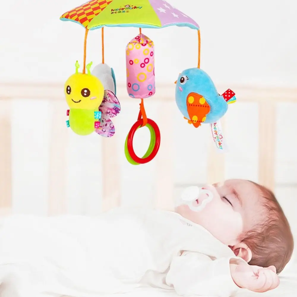 PP coton dessin animé Animal cloche Montessori éducation précoce nouveau-né hochets jouets sensoriels doux bébé hochets Mobiles jouets