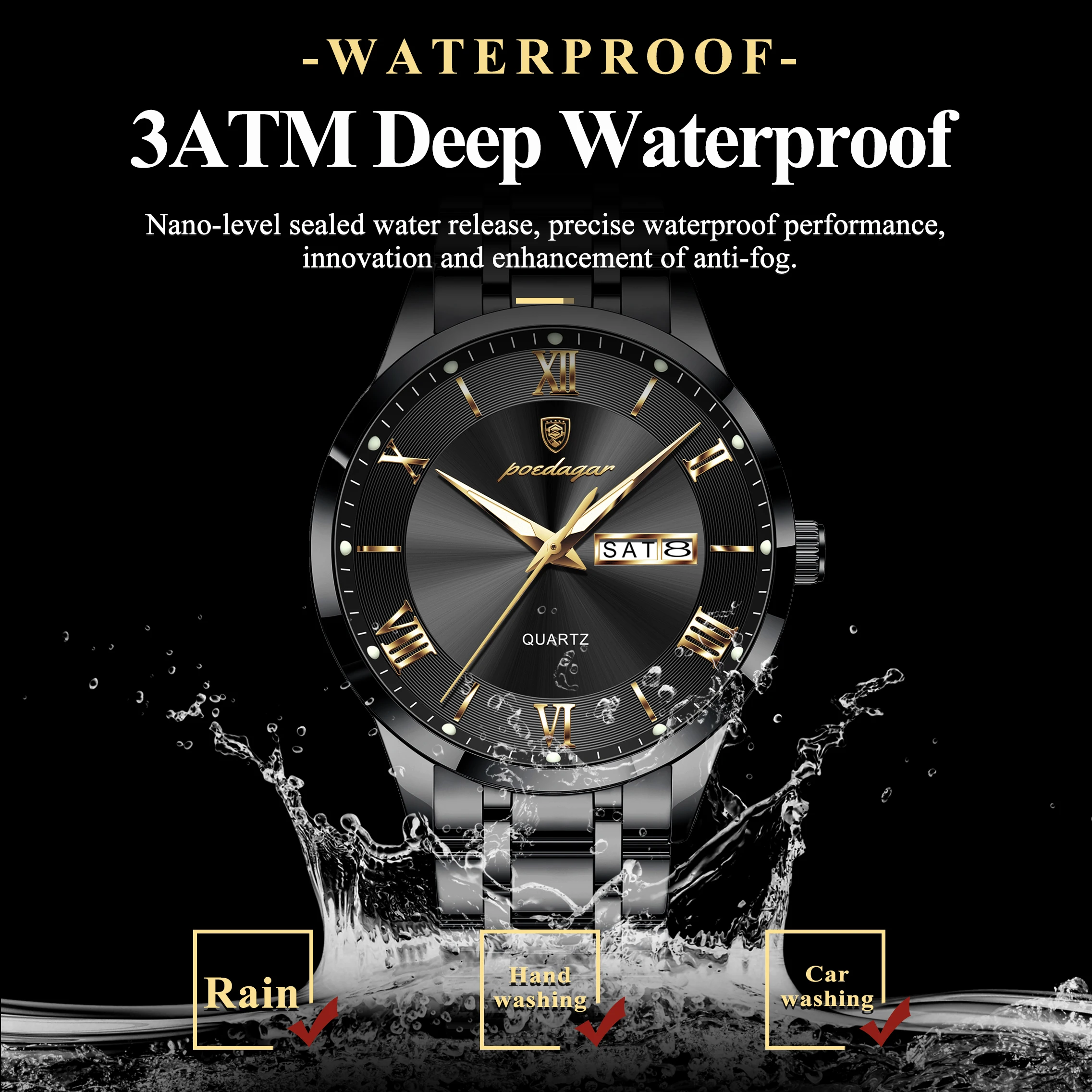 POEDAGAR Luxury Male Clock Wat - огляд і ціна Men'S Fashion Magazine