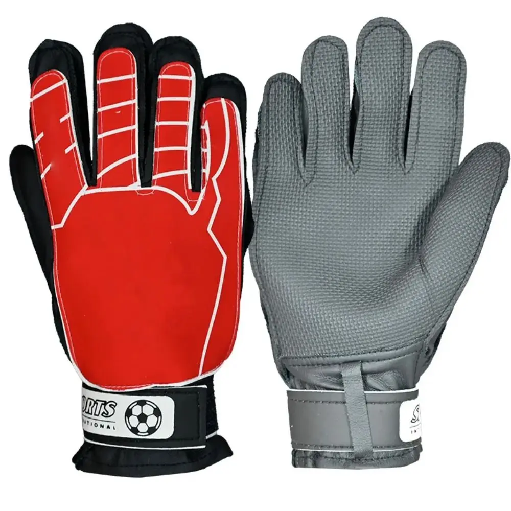 

Non-slip Goalkeeper Gloves New PU Professional Football Soccer Goalie Gloves Child Kids Thicken Latex Glove Color Random