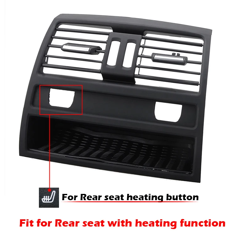 Car Rear AC Vent Grille Panel Center Armrest Back Air Outlet Cover Fit For BMW 5 Series F10 F11 520 525 528 530 535 Accessories