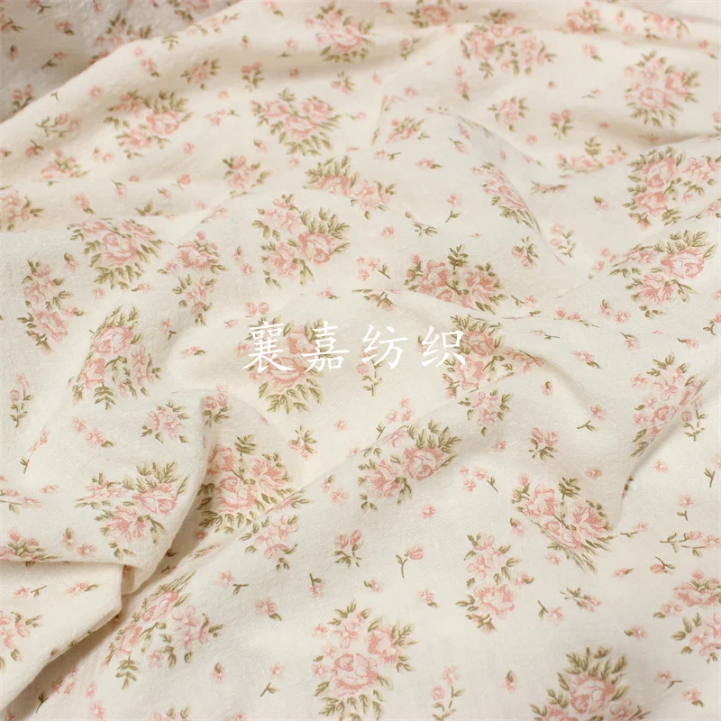 140x50cm Thin Cotton Blended Fabric, Making Soft and Breathable Small Floral Children\'s Clothing Cloth