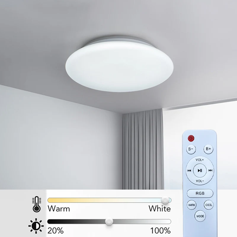 Modern RGB Ceiling Lamp LED Chandelier Lights 220V Room Decor Dimming Lustre Christmas Festival Ambiance Bedroom Living Room