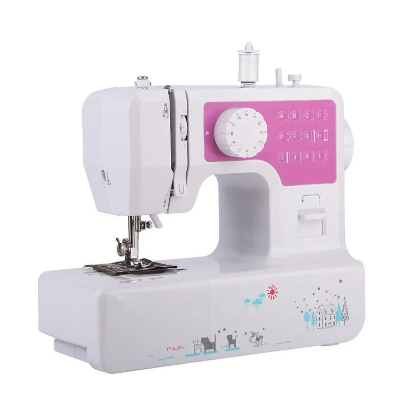 ZMNX-8090 Fully Automatic DIY Sewing Machine Overlock Function Portable Electric Sewing Machine with Foot Pedal