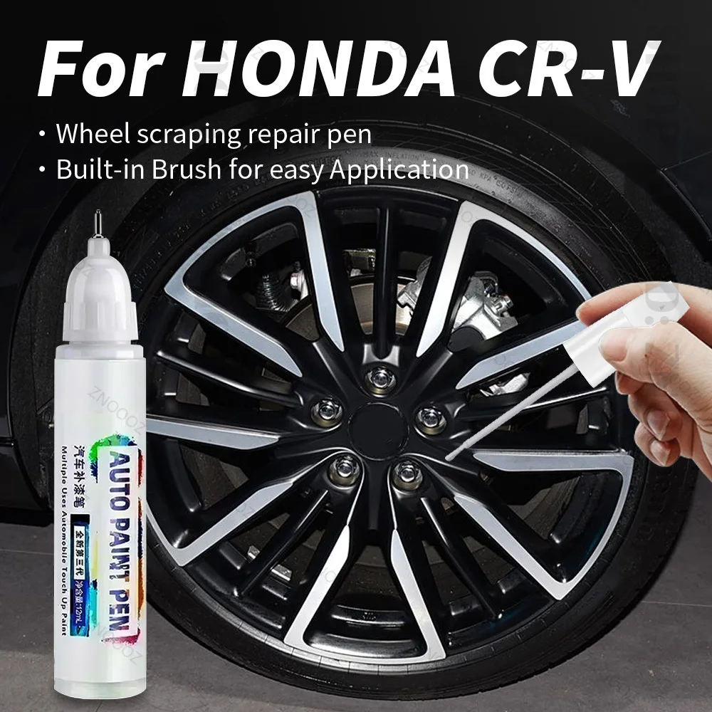 For HONDA CR-V Touch Up Paint Wheel Repair Kit Quick And Easy Wheel Scratch Repair Rim Paint For Car Wheel Repair Silver Black