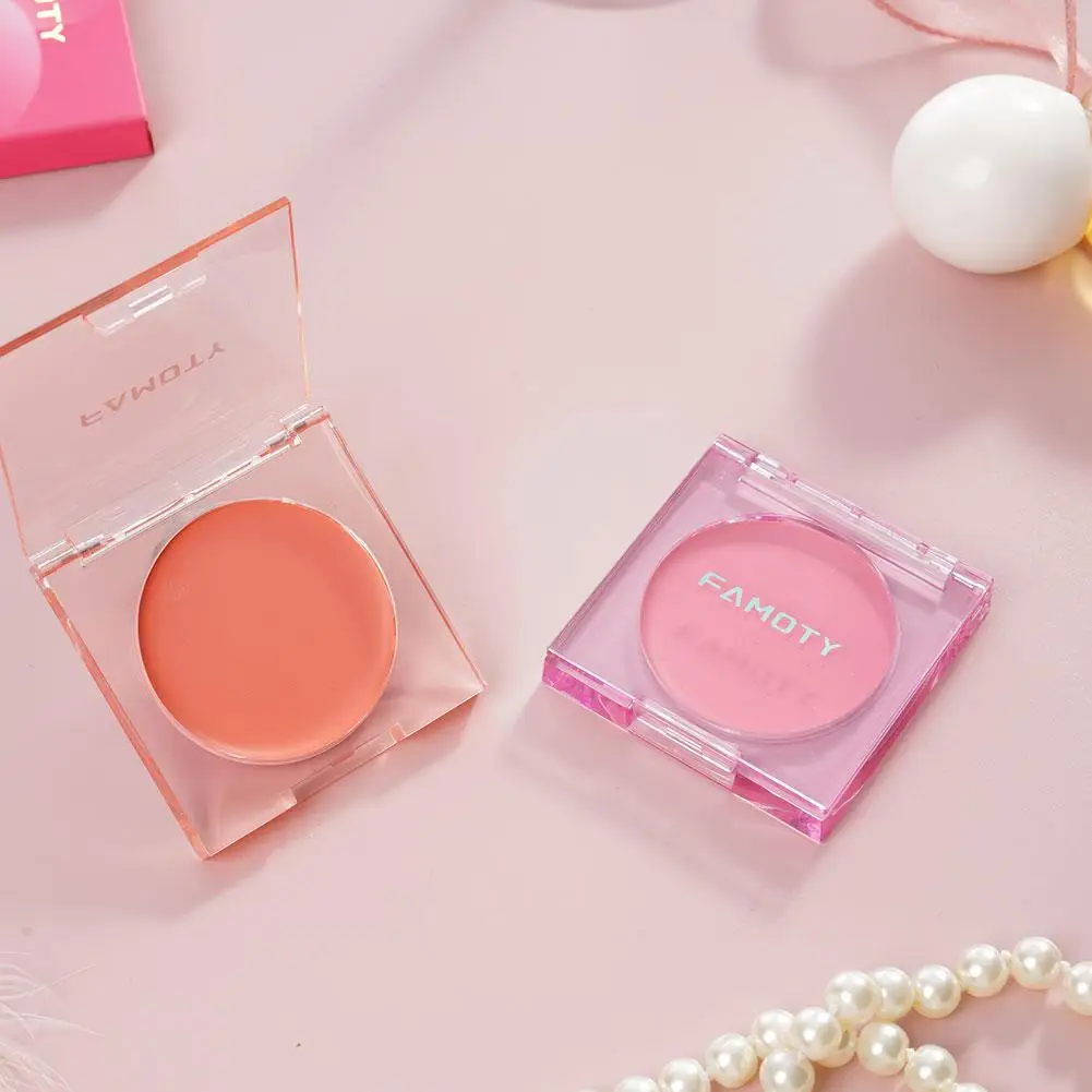 Face Blusher Matte Natural Cheek Tint Brighten Face Waterproof Face Contouring Cosmetics Blush Powder Soft Female Makeup 1pcs