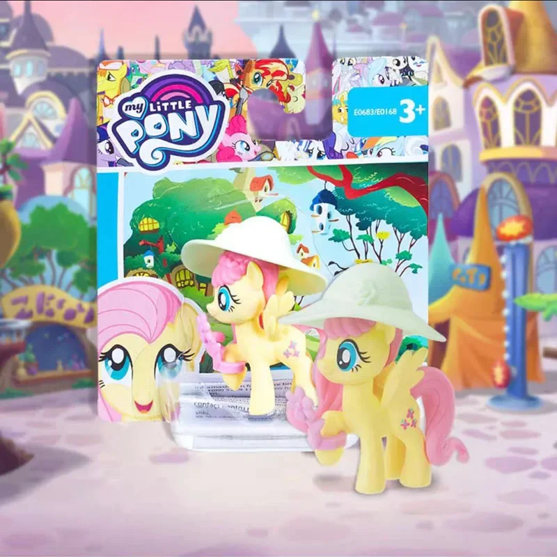 Hasbro My Little Pony 5cm Story Cartoon Figure for Children Gift Kid Unicorn Twilight Sparkle Applejack Fluttershy Kawaii