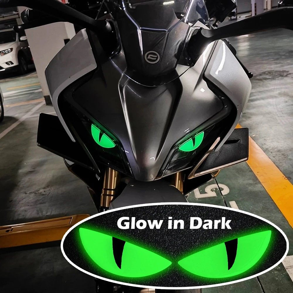 glowing eyes motorcycle helmet Glowrider Reflective Sticker - Evil Durable and long lasting vinyl THE NEW BATMAN ARKHAM KNIGHT