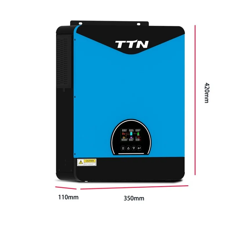 อินเวอร์เตอร์พลังงานแสงอาทิตย์แบบไฮบริด 3kw 5kw 10kw ระบบพลังงานแบบออฟกริด แยกเฟส พร้อมตัวควบคุมการชาร์จ MPPT สำหรับพลังงานทดแทน