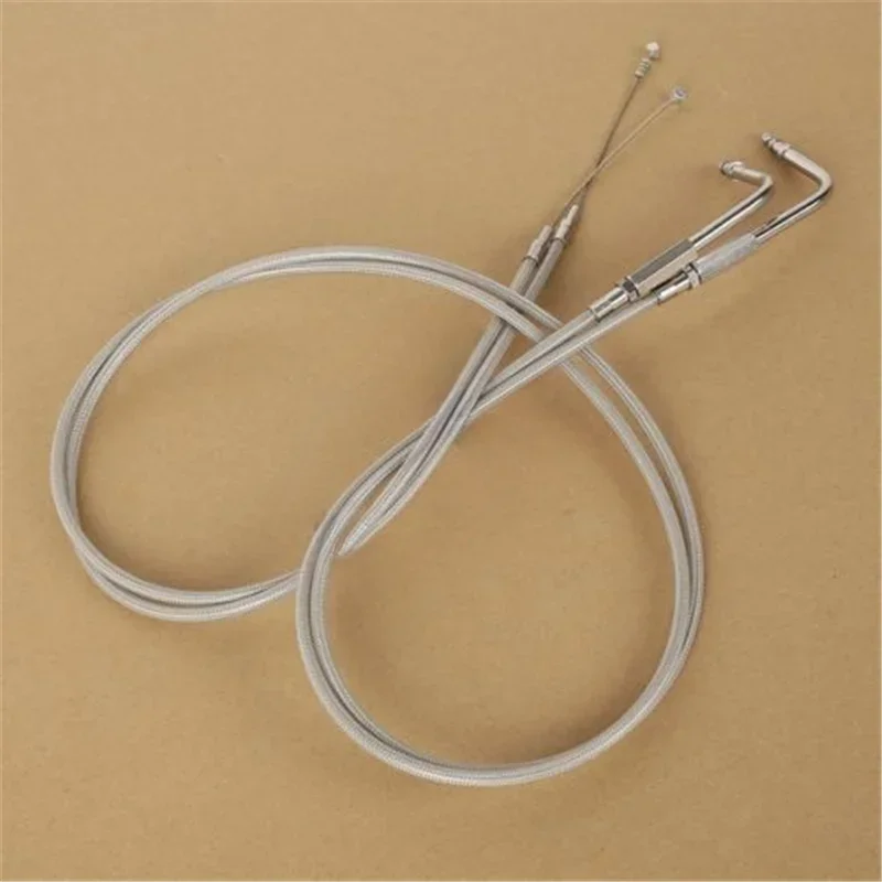 

Motorcycle Acsessories Accessory Braided Throttle Cable For Harley Road King Dyna FLHR FLT FXST 1996-2007 2006 1999
