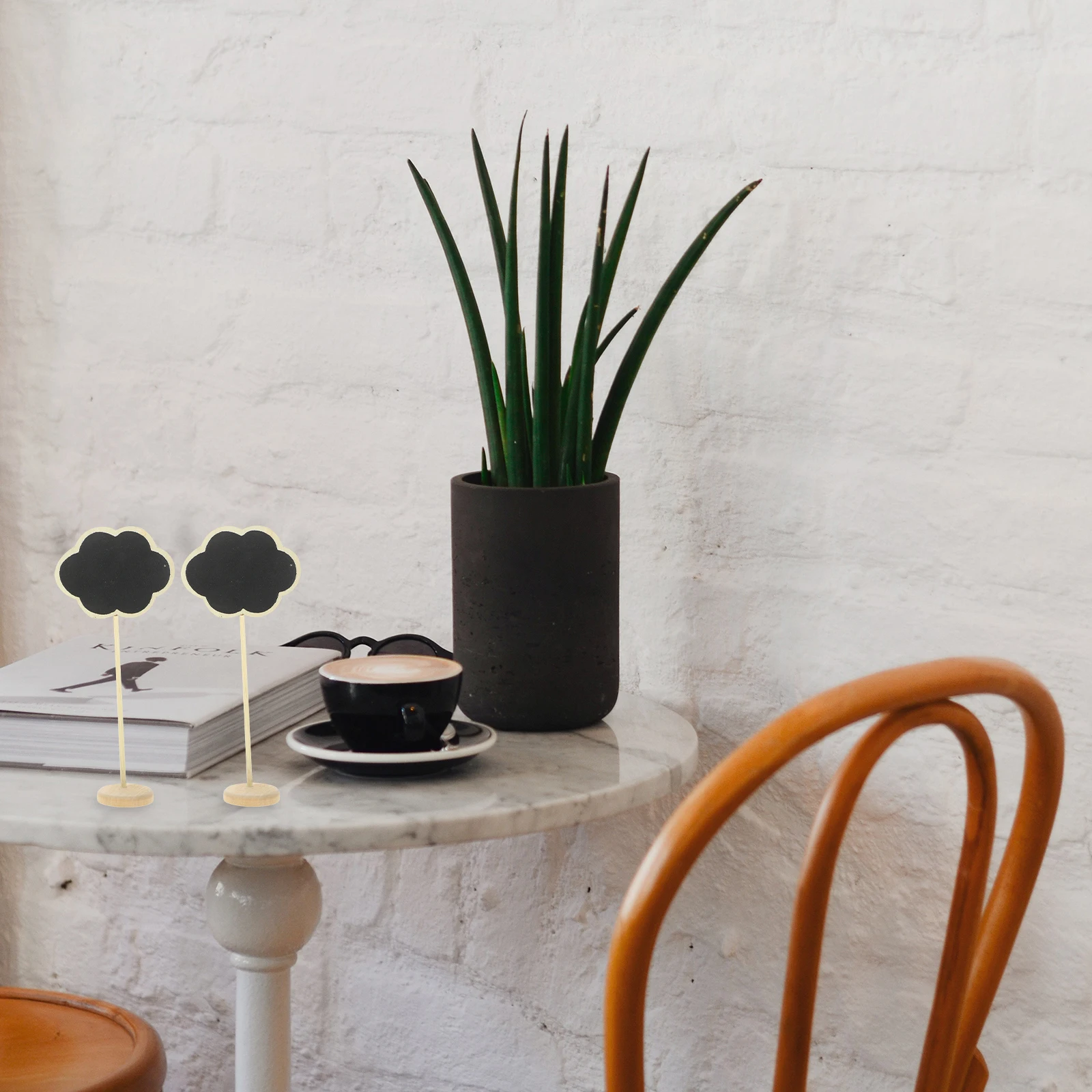 12 قطعة السبورات الخشبية الصغيرة لوحات الرسائل الصغيرة سهلة المسح سطح المكتب علامات السبورة لمطعم حفل زفاف ديكور المنزل