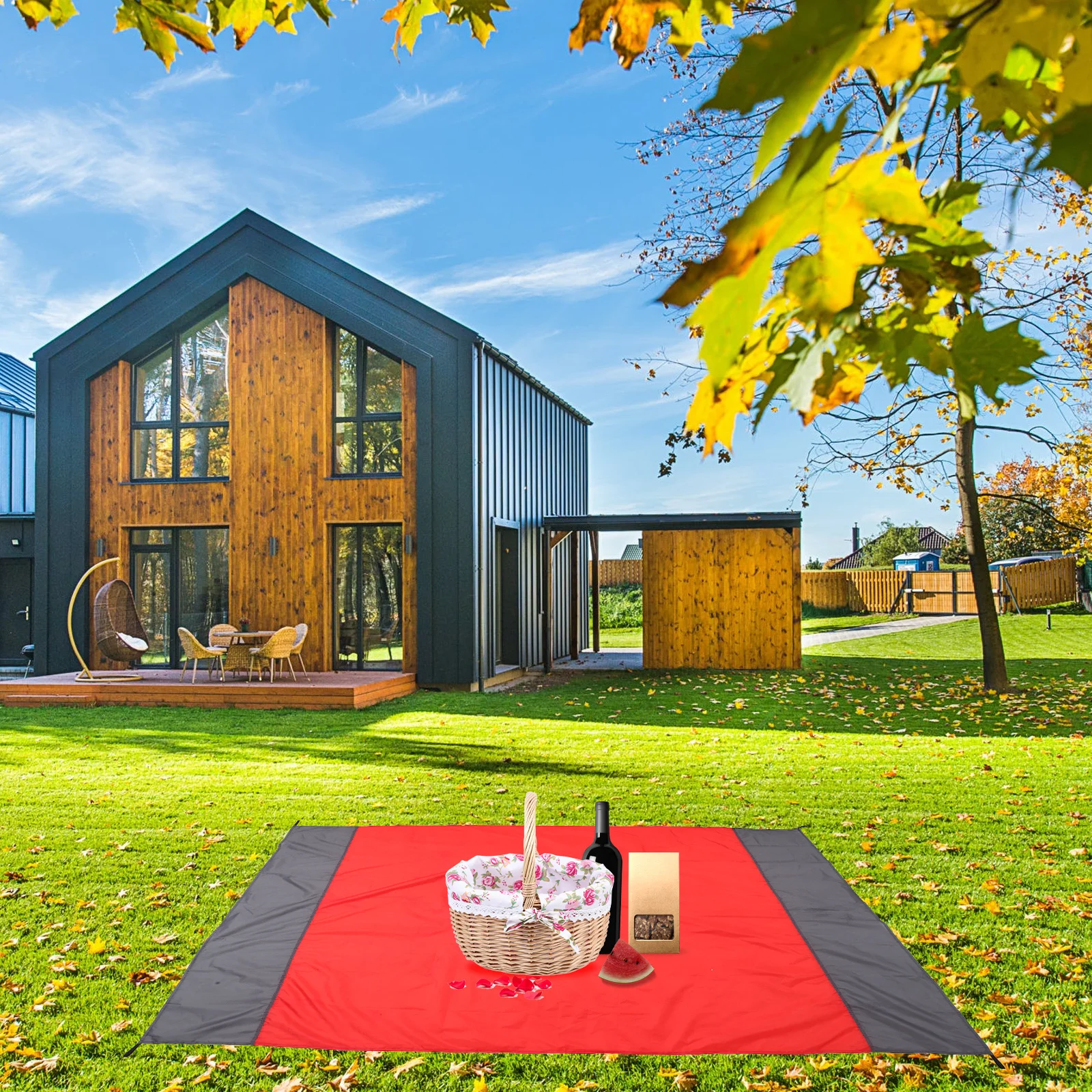 

1Set Waterproof Camping Blanket Portable Foldable Picnic Cushion Nylon Wear-Resist Outdoor Mat Picnic Blanket Waterproof Mat