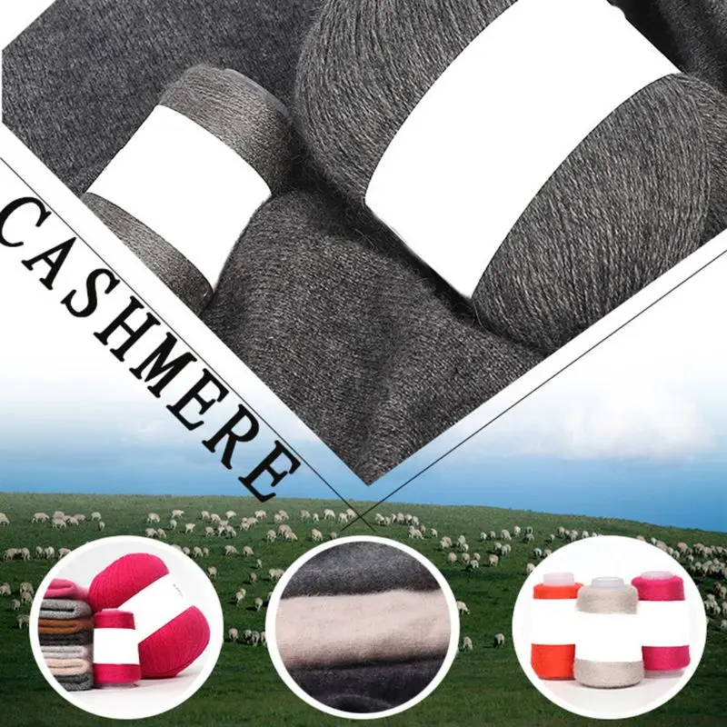 

3 Sets Plush Cashmere Yarn 50g+20g/set Anti-pilling DIY Hand Knitting Thread for Cardigan Scarf