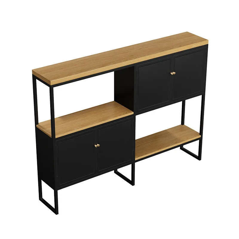 

File cabinet, restaurant hot pot shop booth, wrought iron green plant fence partition cabinet