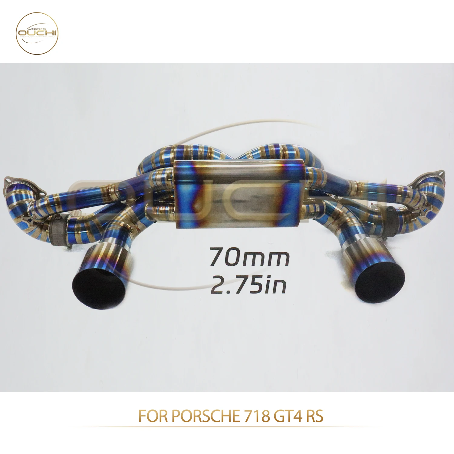 

OUCHI High Precision Machining TC4 Catback for Porsche 718 GT4 RS With Muffler Vaccum Valve Exhaust