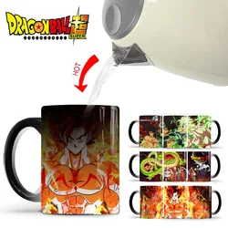 Anime Dragon Ball Goku Mug Cartoon Creative Son Goku Ceramic Cup Hot Heat Sensitive Magic Color Changing Mug Kids Birthdays Gift