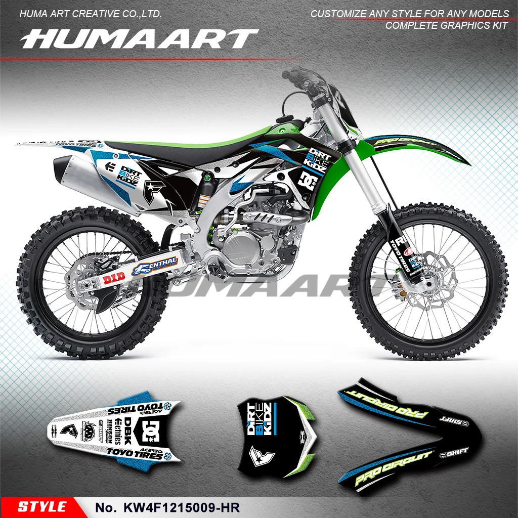 

Графический комплект huпера, гоночная наклейка для Kawasaki KX450F KXF450 KXF 450 2012 2013 2014, KW4F1215009-HR