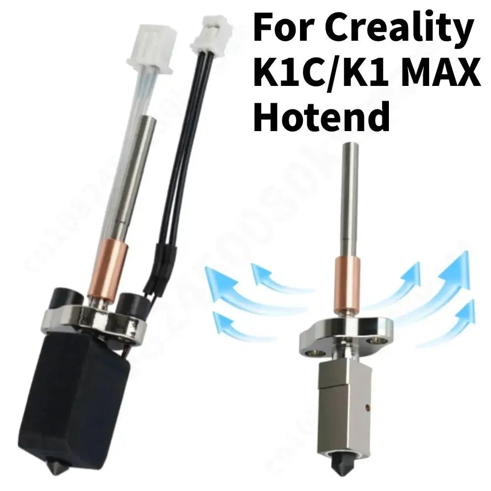 

3d деталь для Creality K1C/K1 Max Hotend, обновленный V3.0 Hotend, высокая скорость потока, высокая твердость, быстрая замена насадки Hot End Kit