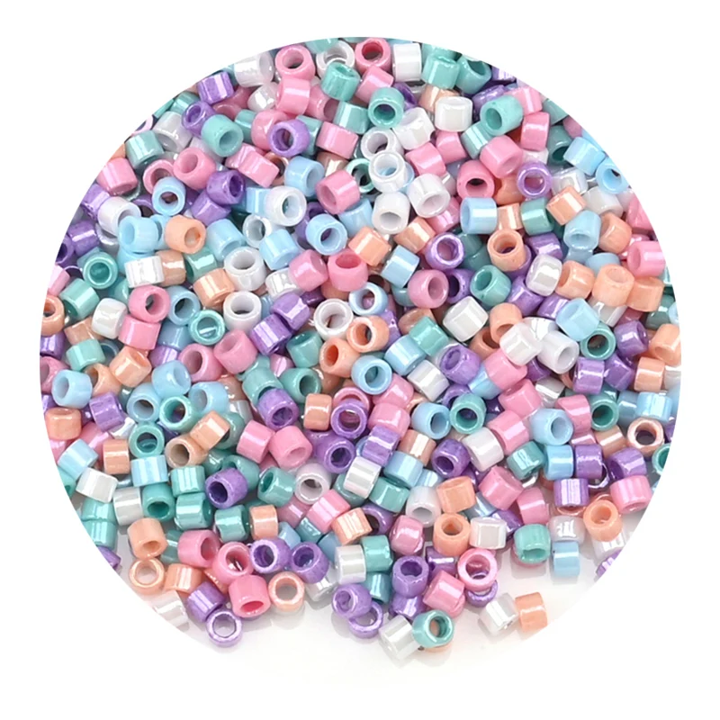13750 Stück/Set 2 mm große japanische Glasperlen, zylindrische Perlen für die Schmuckherstellung, Halskette, Armband, DIY-Zubehör, 11 Farben – Detail 33