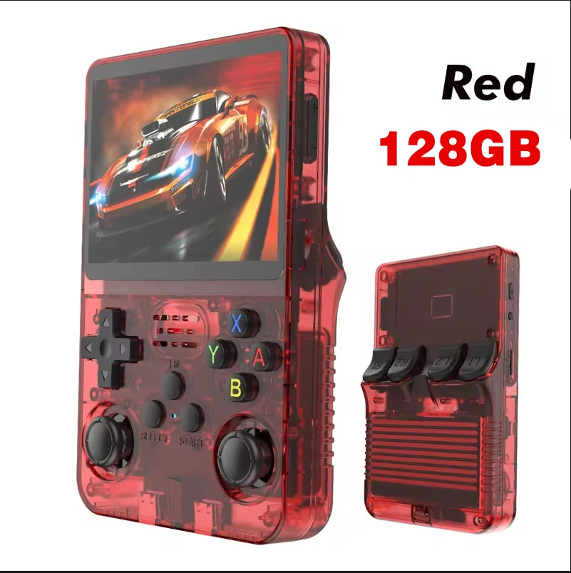 R36S nieuwe retro gameconsole 3,5-inch Linux open-source systeem draagbare handheld gameconsole met 128 GB groot geheugen
