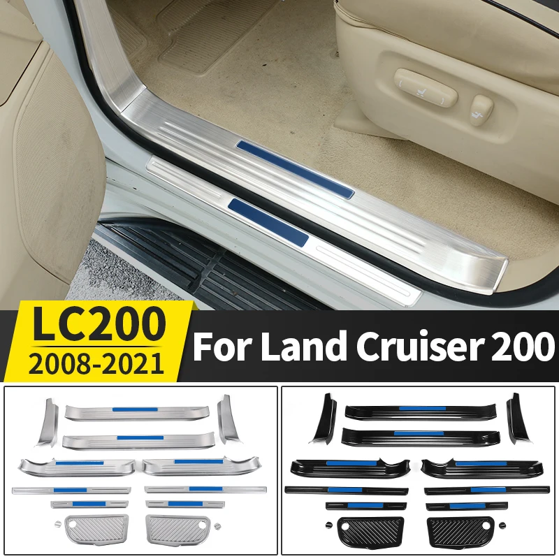 

For Toyota Land Cruiser 200 LC200 2008-2021 Tuning Interior Decoration Accessories Modification, Stainless Steel Threshold 2020