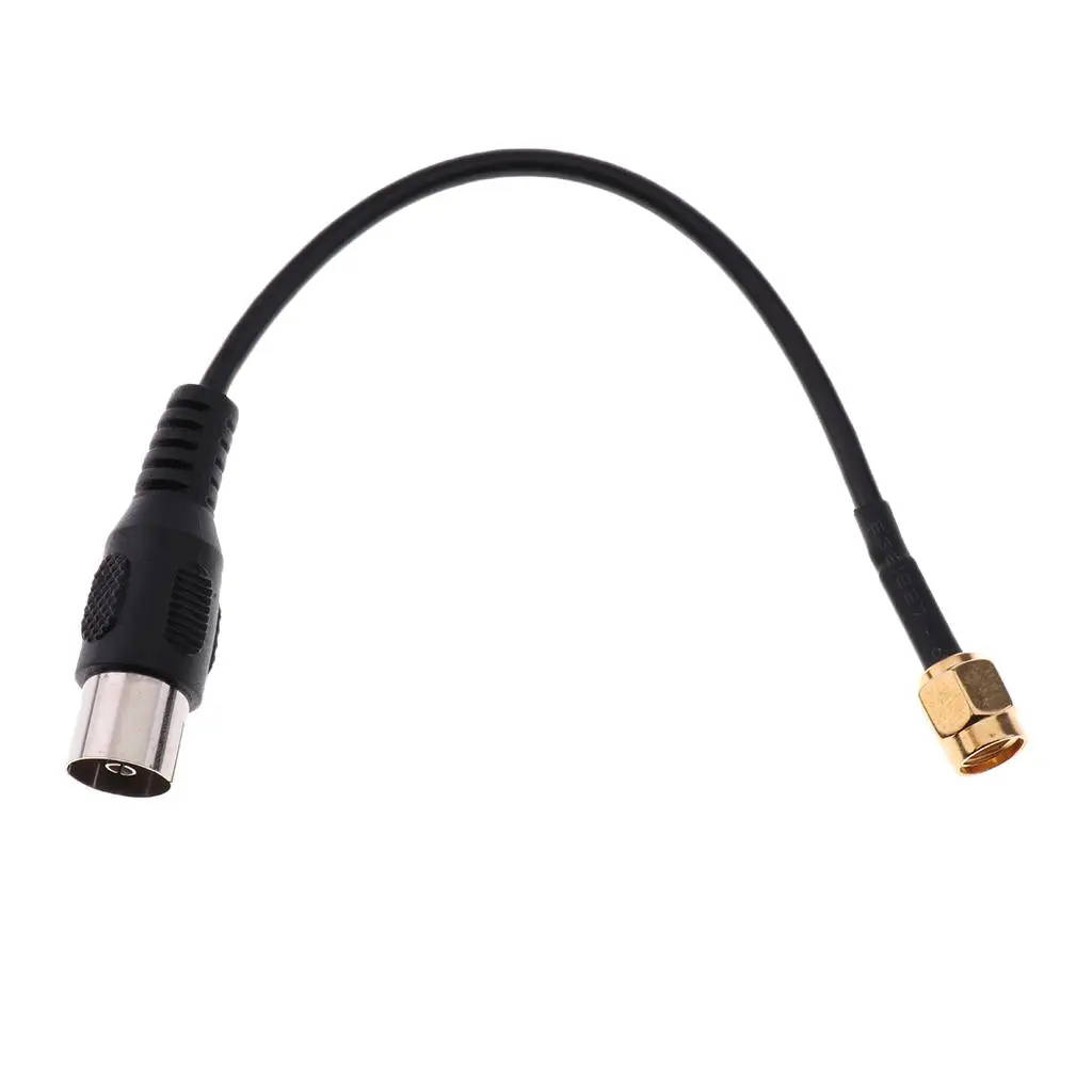 Quality Jumper Pigtail Cable IEC DVB-T TV PAL Female to SMA Male RG174 ABS Material for Signal Booster Installation