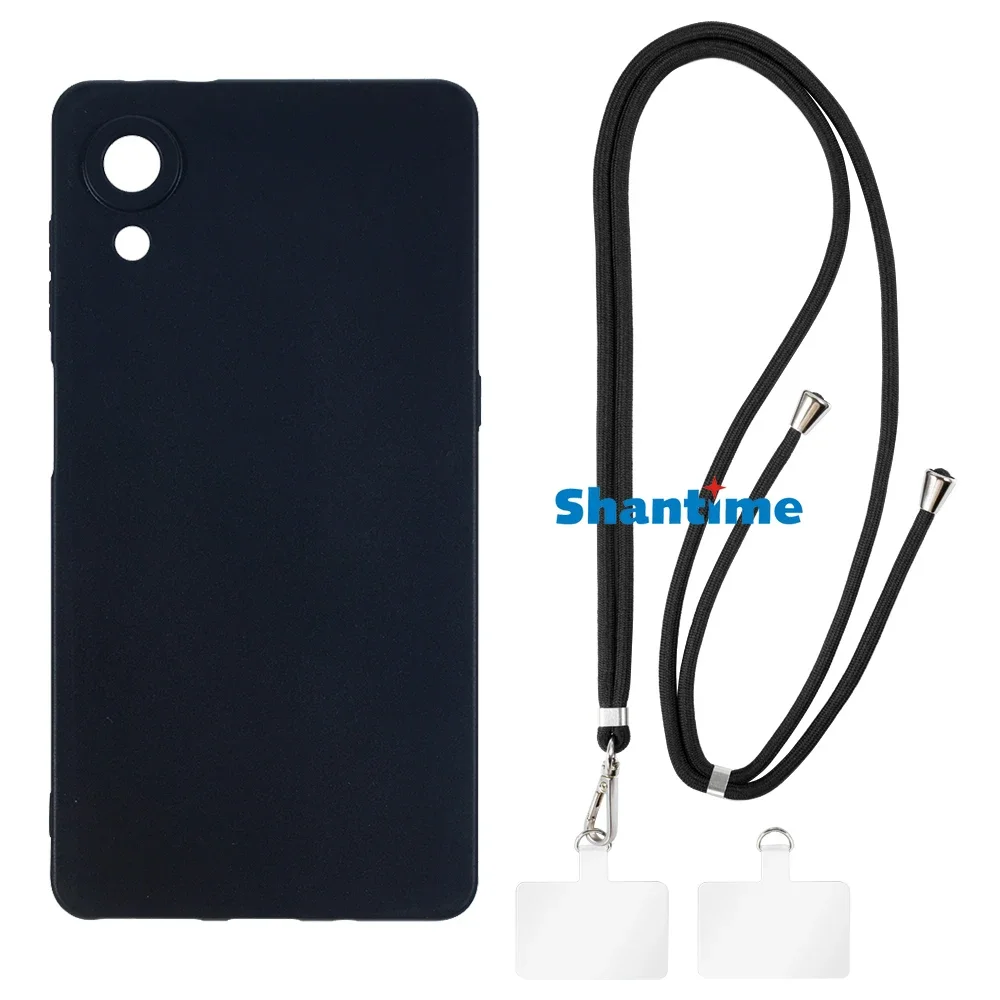 Suitable for Hisense A9 Case + Ajustable Neck/Crossbody Lanyards and Spacers, Silicone TPU Cover