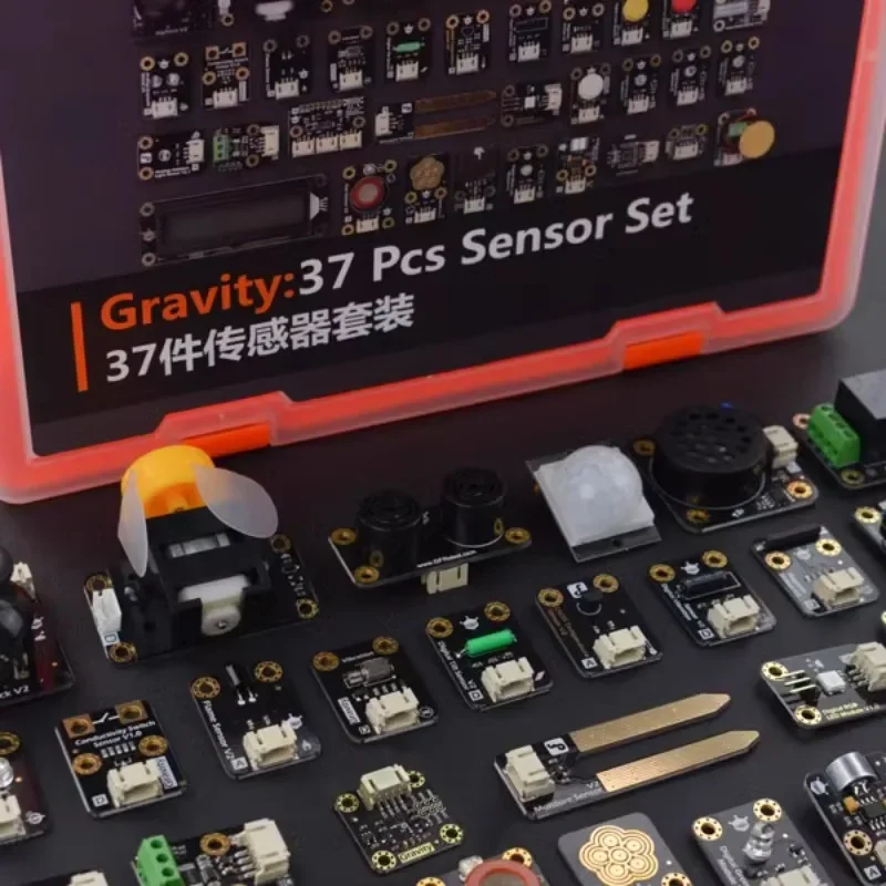 DFRobot Gravity: 37-Piece Sensor Kit Compatible with Arduino Raspberry Pi Supports Mind +