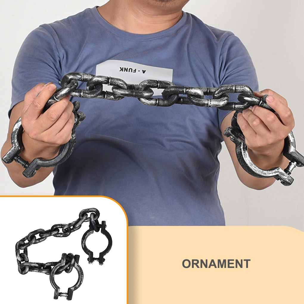 

Игрушки на Хэллоуин, наручники-цепочки, водонепроницаемый реквизит для косплея, поверхность с покрытием