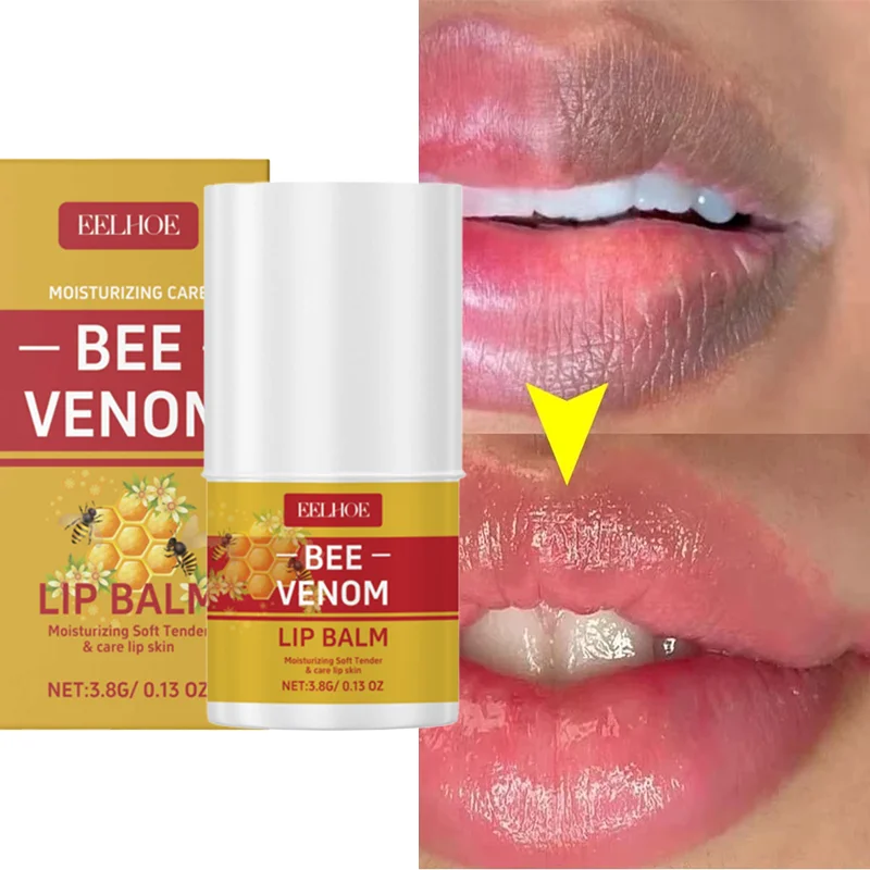 

Bee Venom Lip Mask Cream Lips Skin Barrier Repair Lasting Lip Hydration Anti Cracks Lip Glosses Plump Lip Lightening Lip Cream