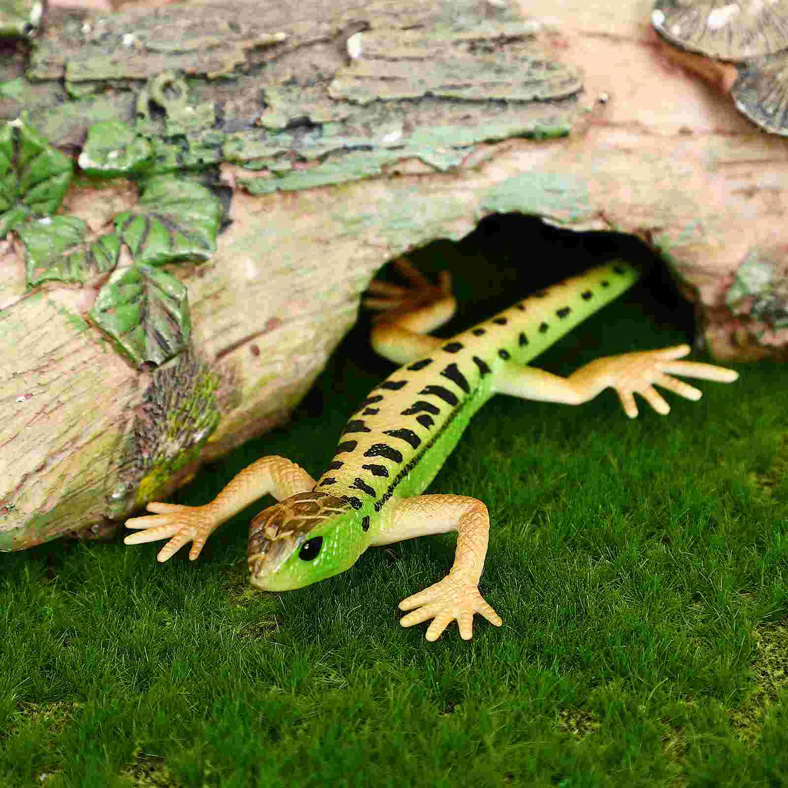 Pet brinquedos complicados criança crianças brinquedos educativos réptil verde lagarto estatueta criança