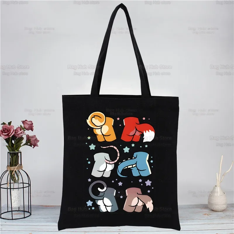 Anatomy Of A Furry Wildlife Proud To Be Harajuku Canvas Women's Ulzzang Black Large Capacity Casual Fashion Shoulder Bags