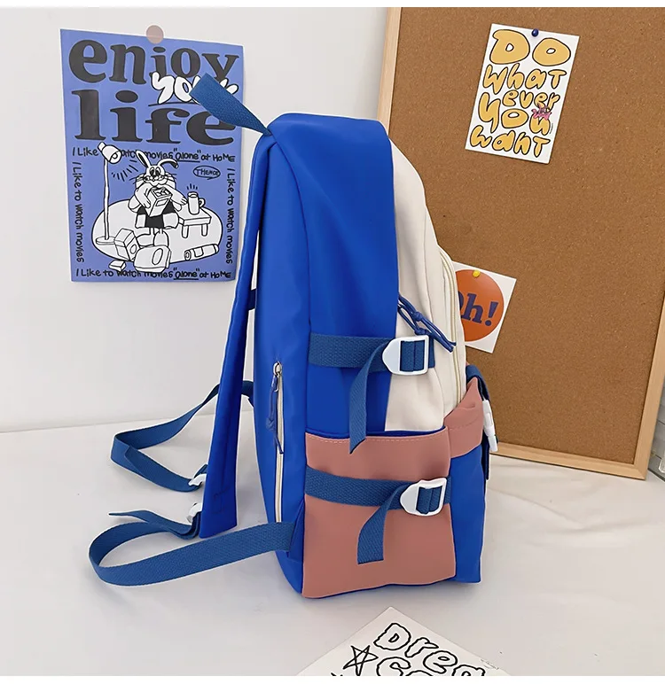 Mochila de Grande Capacidade para Estudante Universitário, Mochila de Viagem Feminina, Japonês Bonito, Versão Coreana, Nova Mochila da Escola Primária