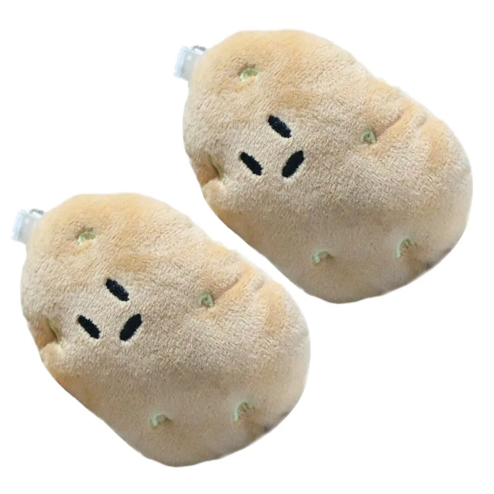 

2pcs Potato Cute Keychain Charm For Bag Backpack Keys Diy Lovely Hanging Key Chain Charms Decor Stuffed Ornaments