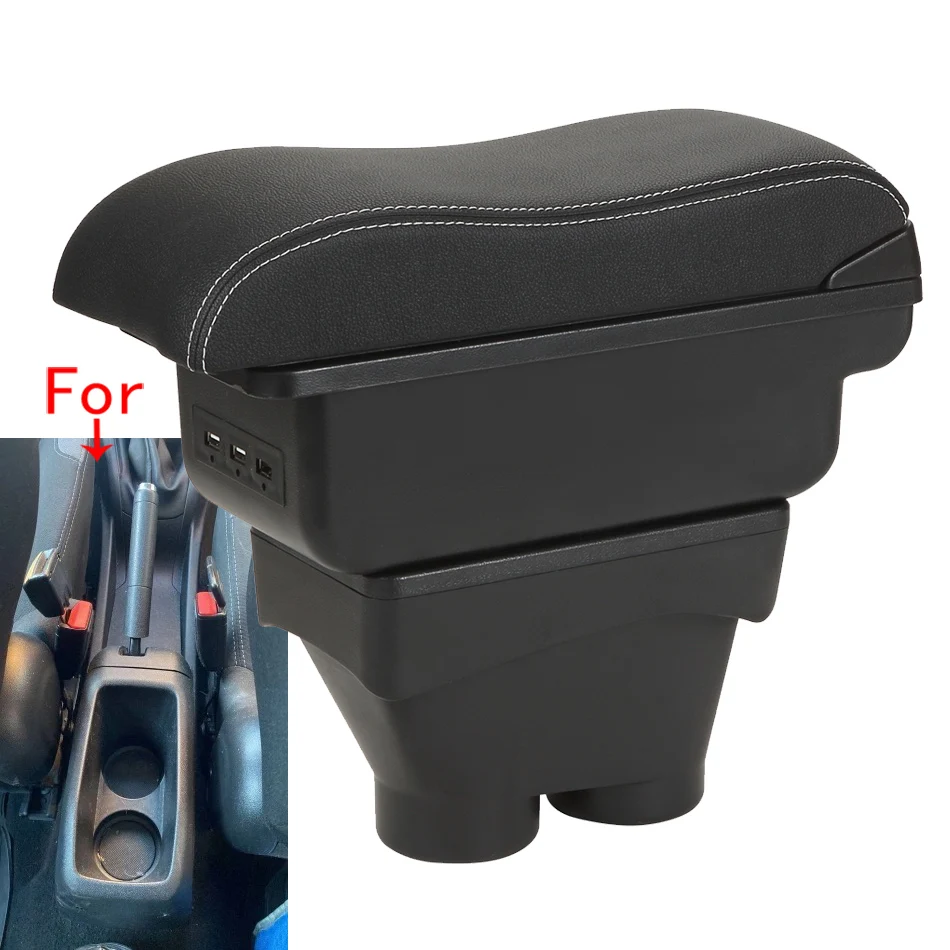 For Peugeot 208 Armrest Box Car Storage Box Armrest Car Accessories Retrofit Parts Interior Details Curved Surface 2012-2018