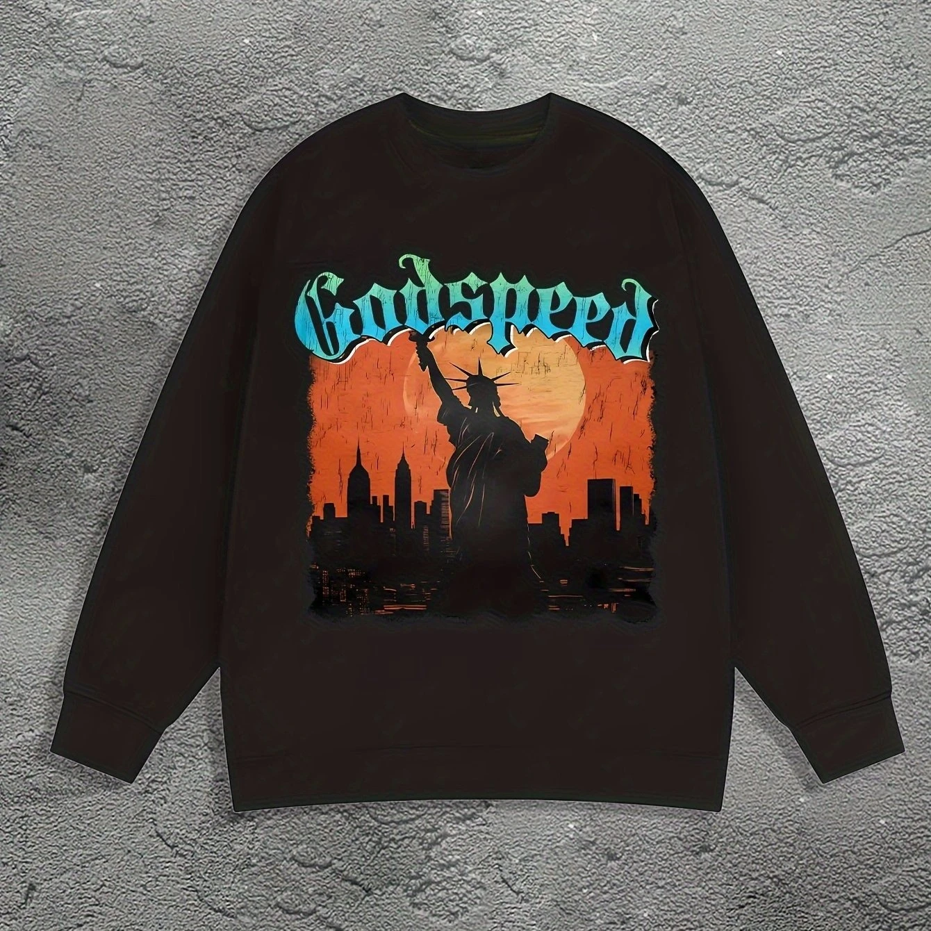 

Retro Free Muse Graphic Printing Autumn and Winter Men's and Women's Sweatshirts Casual Loose Outdoor Street Sports Training