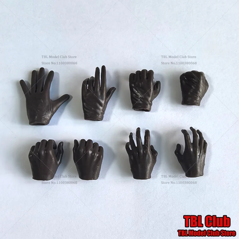 

0000 1/6 Scale Female Hands Black Gloves Multiple Hand Model Postures For 12-inch Action Figure Soldier Scene Props In Stock