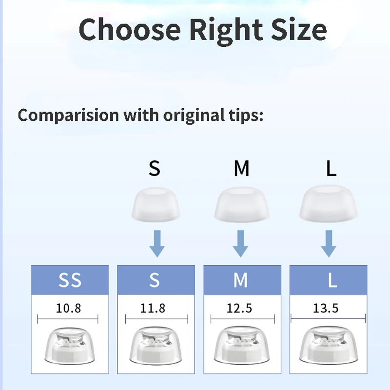 1 Paar Latex-Ohr stöpsel für Freebuds Pro 2 Anti-Allergische Anti-Rutsch-Ohr stöpsel mit Geräusch unterdrückung Echte kabellose Ohrhörer-Spitzen