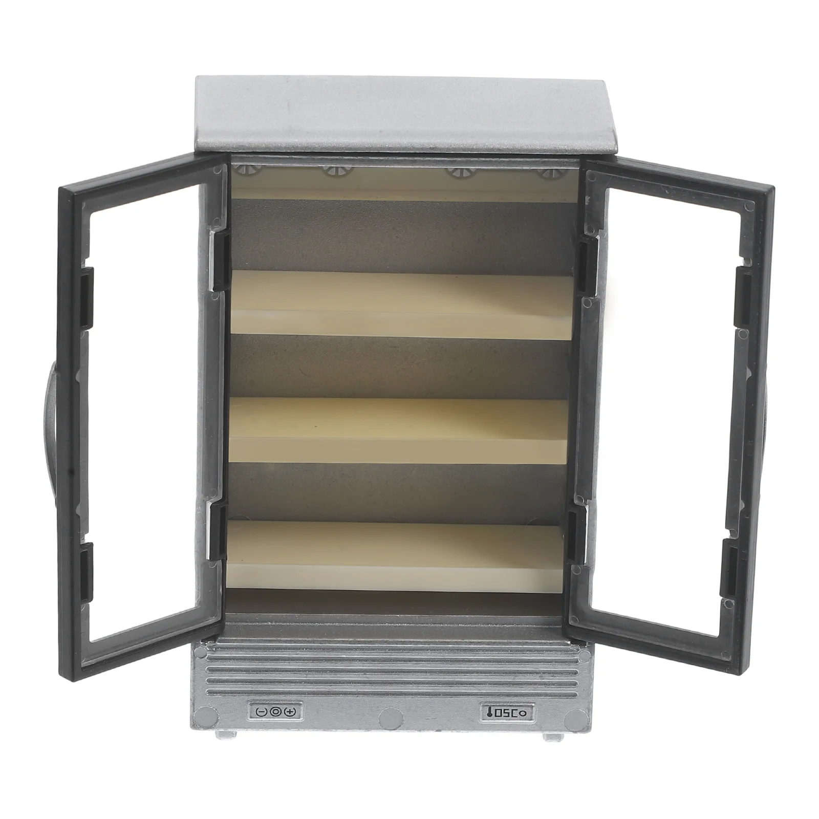 House Refrigerator Small Fridge Miniatures Double Layer Photography Model Acrylic Dolls Furniture Models