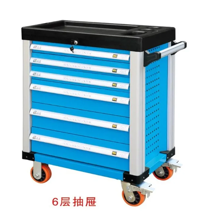 Five-layer seven-layer aluminum alloy tool cabinet, toolbox, hardware, auto maintenance, mobile storage box