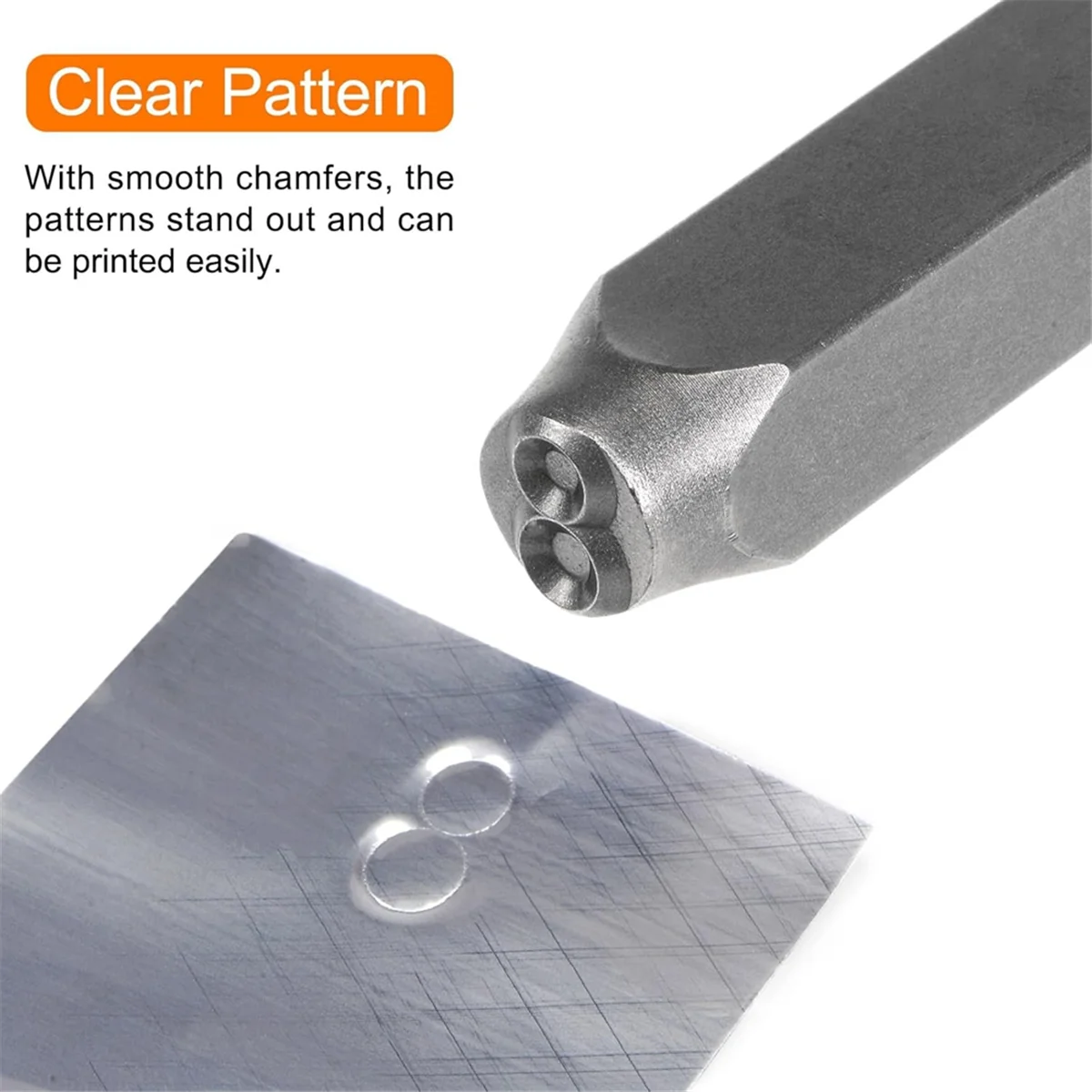 

36Pcs 1/8IN ( m) Number and Lower Case Letter Stamp Set, A-Z, & 0-9 Punch Press Tool for Metal Plastic Wood Leather