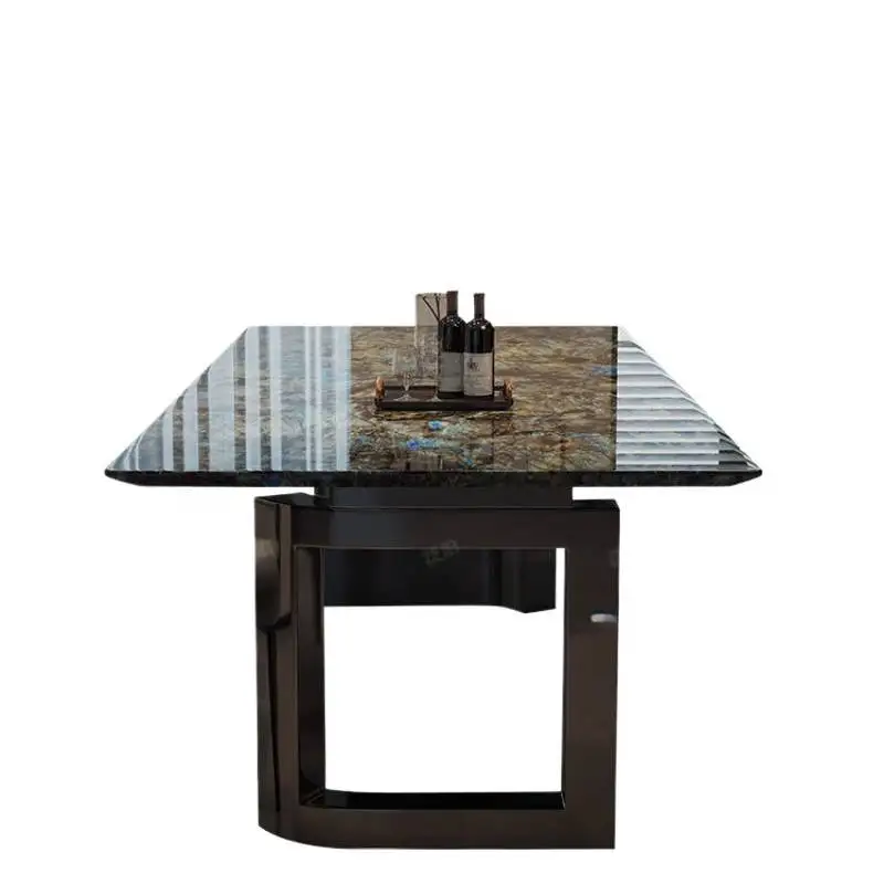 Expandable Black Dining Tables Luxury Extending Mesas Comedor Furniture For Home